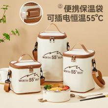 USB插电恒温袋上班族带饭外出野餐便携手提袋方形手提防水铝箔袋