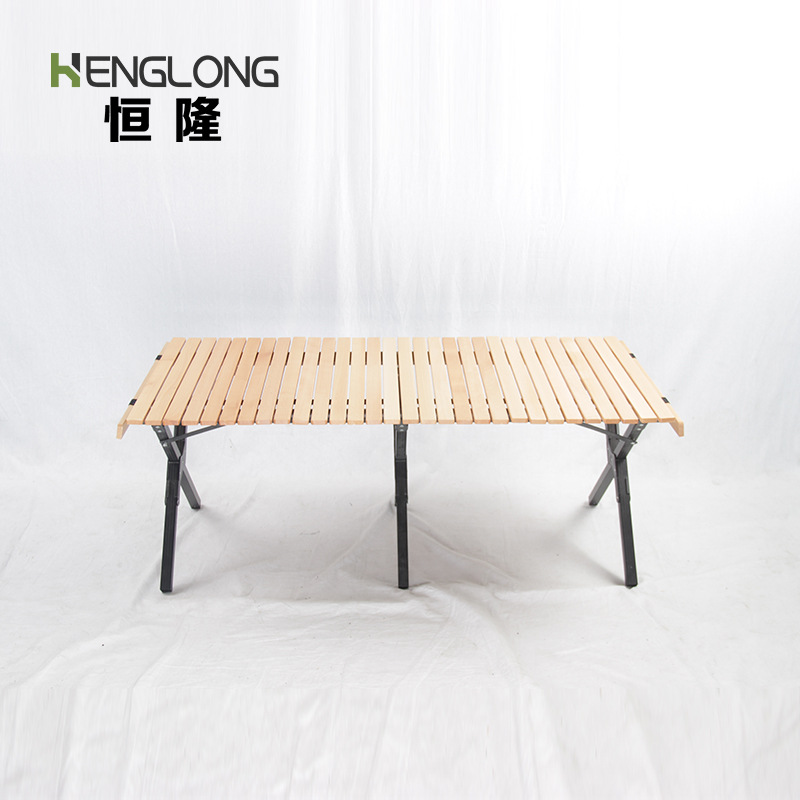 Outdoor folding egg roll table Bamboo and Wild Ying Camping Barbecue…