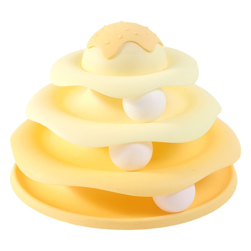 Plato de diversión de pista de helado original, gato divertido, artefacto para aliviar el aburrimiento, juguete de plástico para gato, suministros para mascotas