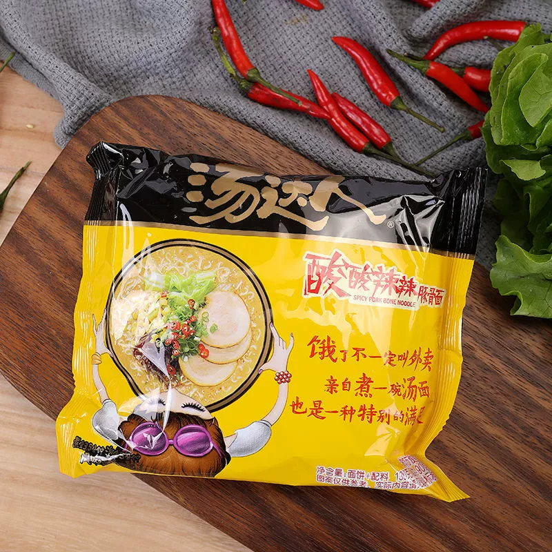 Лапша быстрого приготовления Tongyi Tangdaren, морепродукты, рамен, кисло-острая, в пакетах, целая коробка, 30 упаковок, оптом, острая смесь