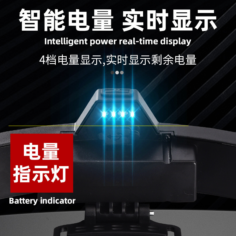 Transfronteriza nuevo COB Faro de carga USB faro reflector grande al aire libre multifuncional impermeable Faro de inducción