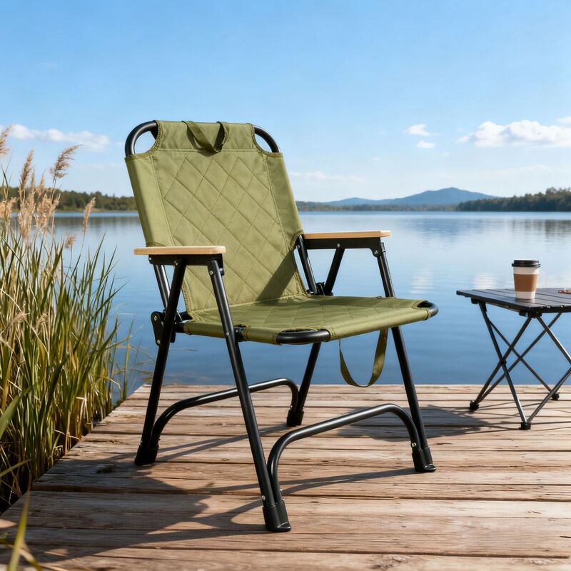 New Thickened and Durable Outdoor Kermit Folding Chair, Portable Camping Picnic Chair, Fishing Folding Chair Stool
