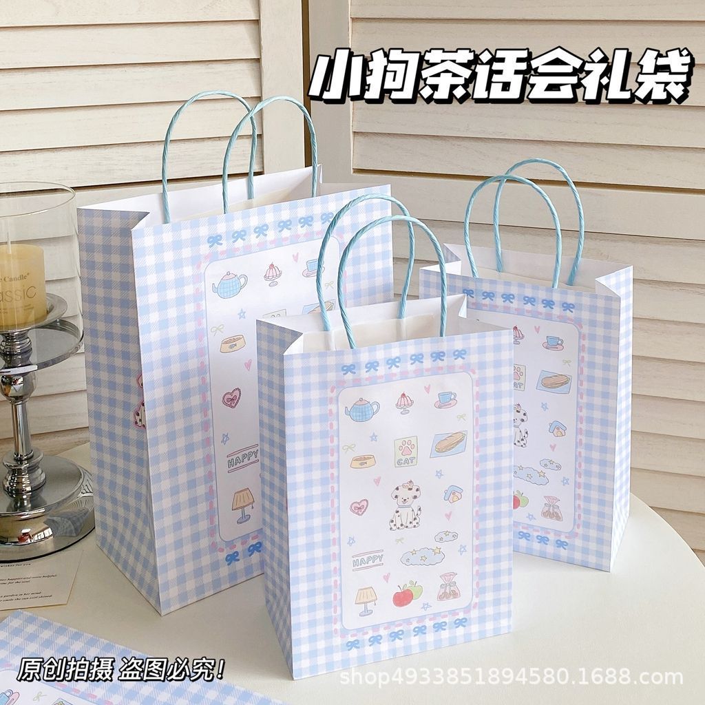 Original dinosaurio cachorro bolsa de regalo de alto valor facial inswind exquisito engrosado bolsa de embalaje durable regalo barato