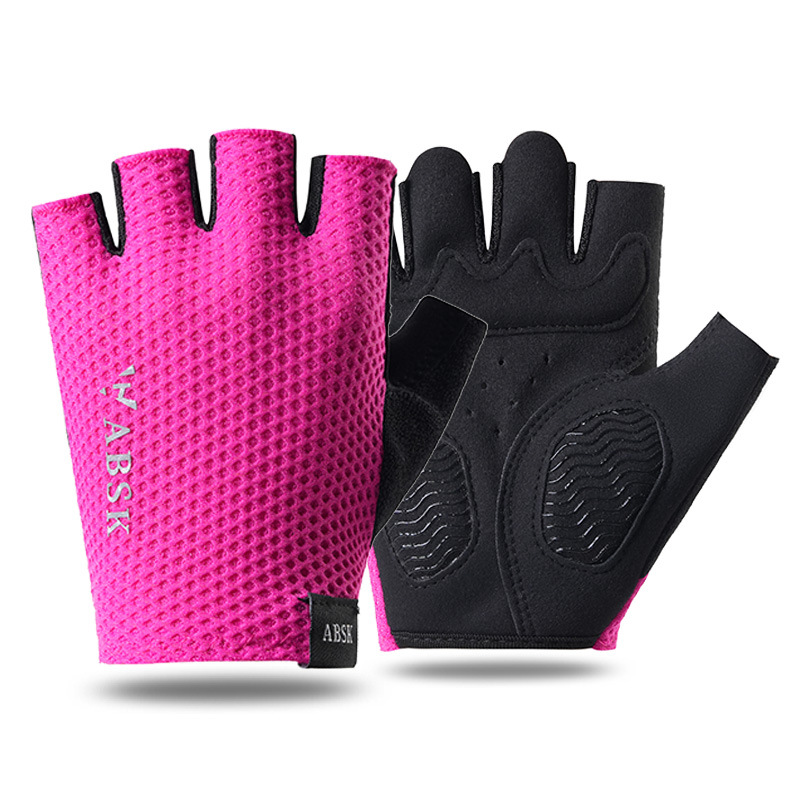 Guantes de Ciclismo de Medio Dedo de Malla Transpirable Antideslizante para Deportes