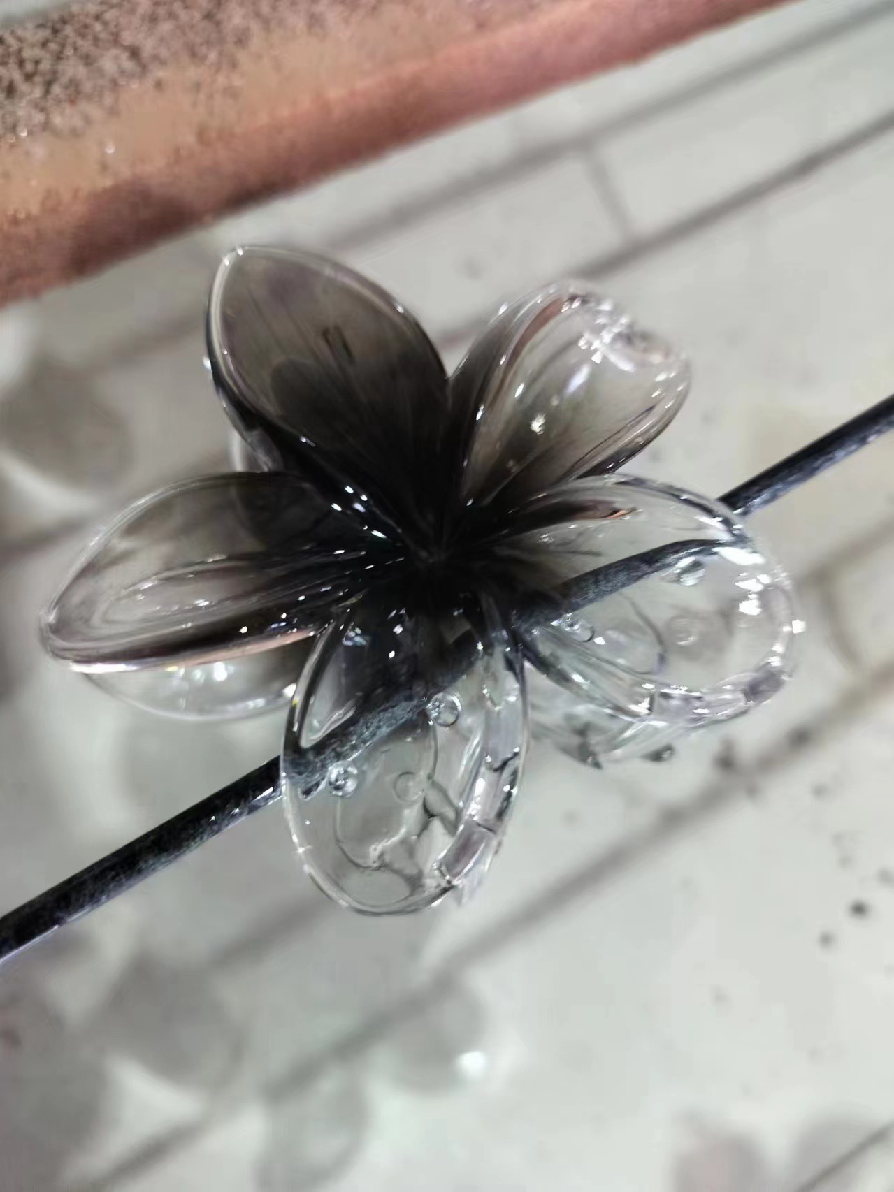 Flower Pattern Vacation Simple Style Women's Flower Plastic Resin Hair Claws