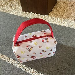 新しいクマプリントキャンバスバッグイン高価値ハンドバッグ大容量ニッチ多用途ランチ DY