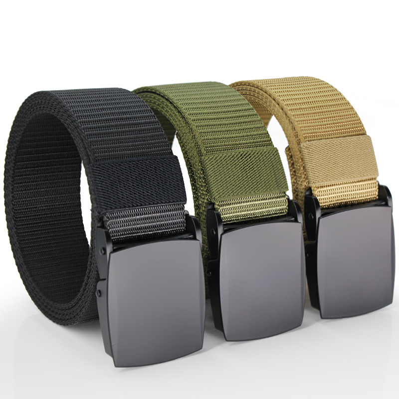 Can order logo 3.8cm men's nylon multi-functional tactical waist canvas woven lazy belt belt boys Can order logo 3.8cm men's nylon multi-functional tactical waist canvas woven lazy belt belt boys