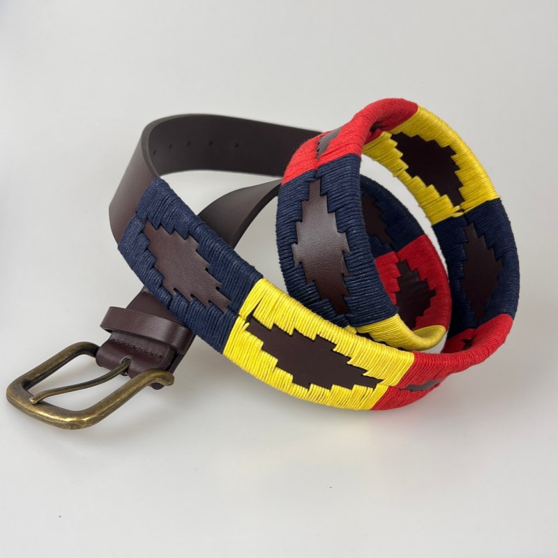 Cinturón equestre transfronterizo de venta caliente tejido a mano puro cinturón deportivo al aire libre multicolor cinturón de golf al aire libre