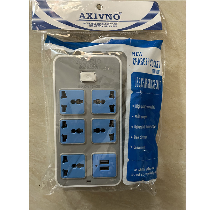 Foreign Trade Socket Cross-Border Supply 6-Position USB Multi-Function Jack American Standard Plug Extension Cord Wiring Board Converter
