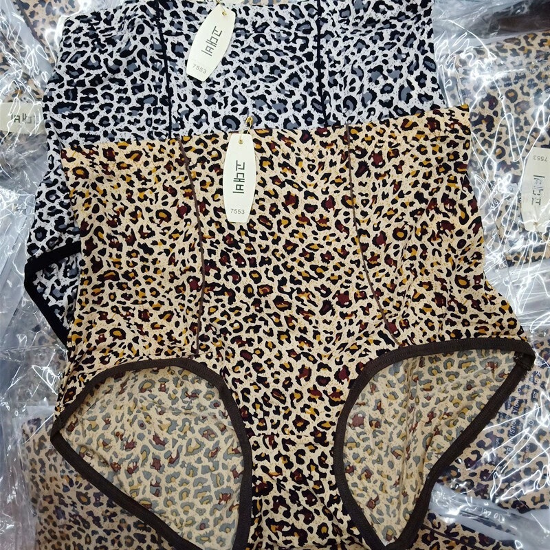Gufei 7553 Leopard Ice Silk Underwear One-piece High Waist Sexy Comfortable No Hip Breathable Crotch Briefs Gufei 7553 Leopard Ice Silk Underwear One-piece High Waist Sexy Comfortable No Hip Breathable Crotch Briefs