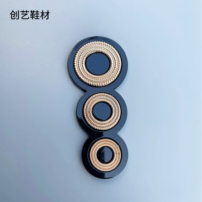 Transfronterizo nuevo tacones altos zapatillas de moda hebilla de metal de aleación de zinc hardware de equipaje hebilla de Cuello de camisa hebilla decorativa