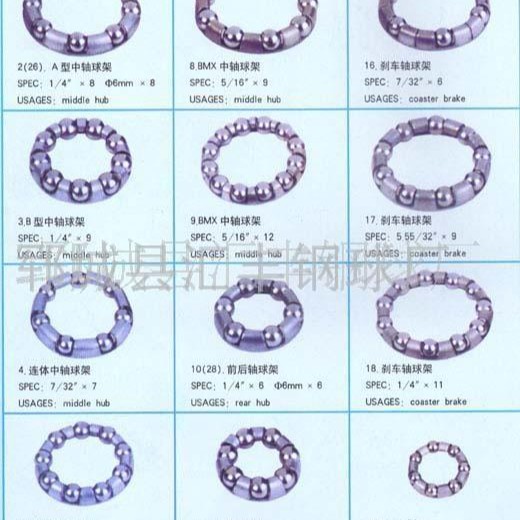 轴承钢球 厂家批发现货自行车珠架五件碗锁体执手门锁轴承 轴承