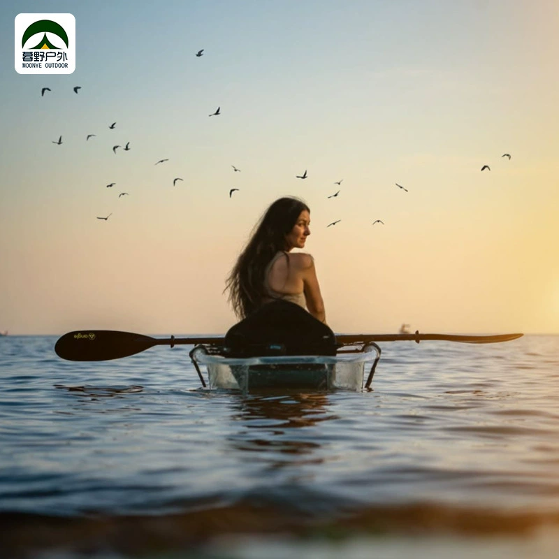 Muye Outdoor Cross-Border Single Transparent Kayak Internet Celebrity Crystal Boat Manufacturer Wholesale Direct Supply