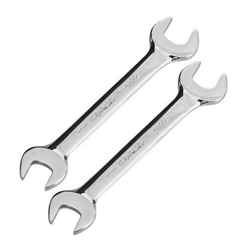 Factory wholesale mirror opening fixed and adjustable wrench set, 45# steel double head opening wrench set, 14-piece set