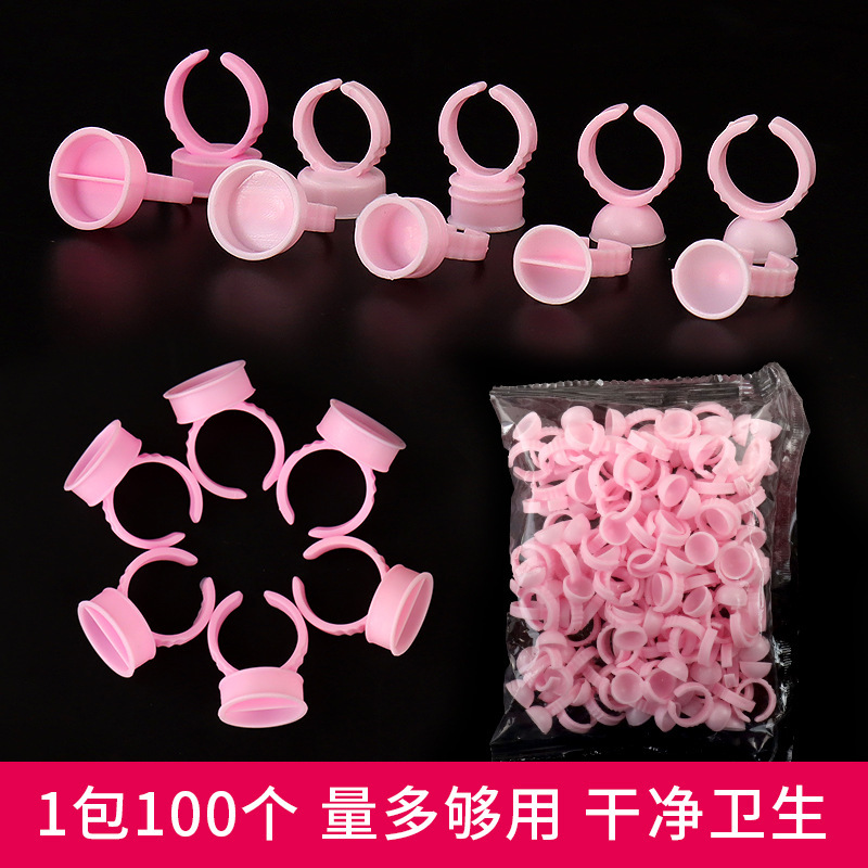 New Style Eyelash Extension Ring Cup Without Partitions, Glue Holder for Eyelash Grafting, Embroidery Auxiliary Tool, Multifunctional Makeup Tool New Style Eyelash Extension Ring Cup Without Partitions, Glue Holder for Eyelash Grafting, Embroidery Auxiliary Tool, Multifunctional Makeup Tool