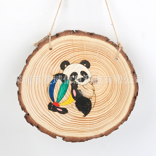 Round wood slices Christmas DIY natural wood slices solid wood handmade DIY round wood stakes round wood pieces board material paint wood wood blocks