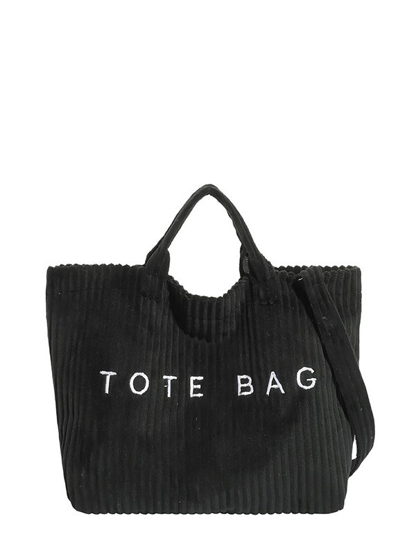 Bolso de hombro de gran capacidad para mujeres nuevas moda transfronteriza de moda de estilo universal bolso de viaje de lana nicho letras bolso de mano