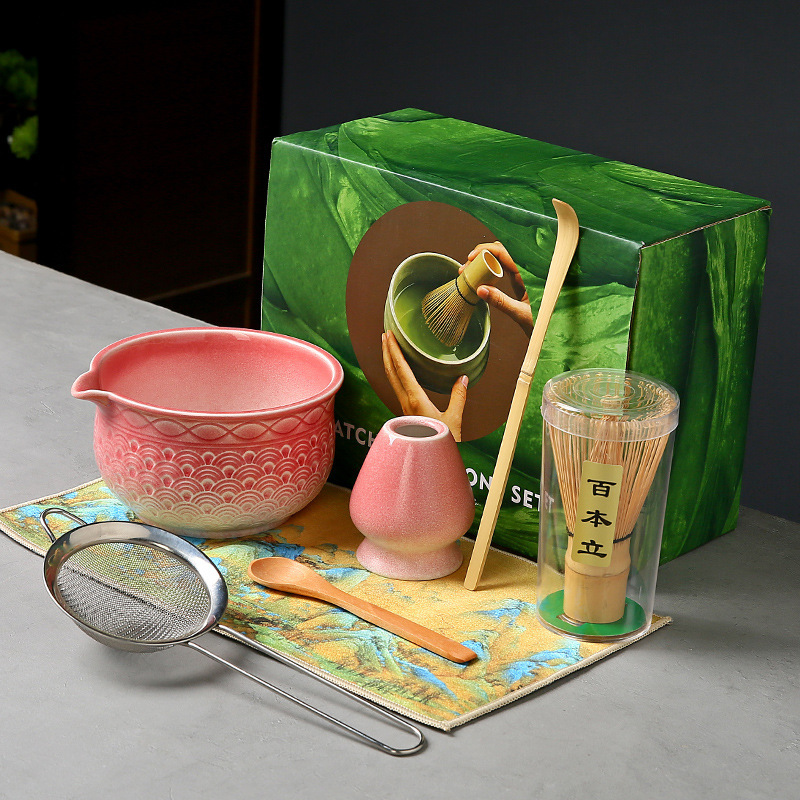 抹茶碗陶瓷日式打抹茶用套装茶筅竹子抹茶刷百本立宋代点茶道礼盒|undefined