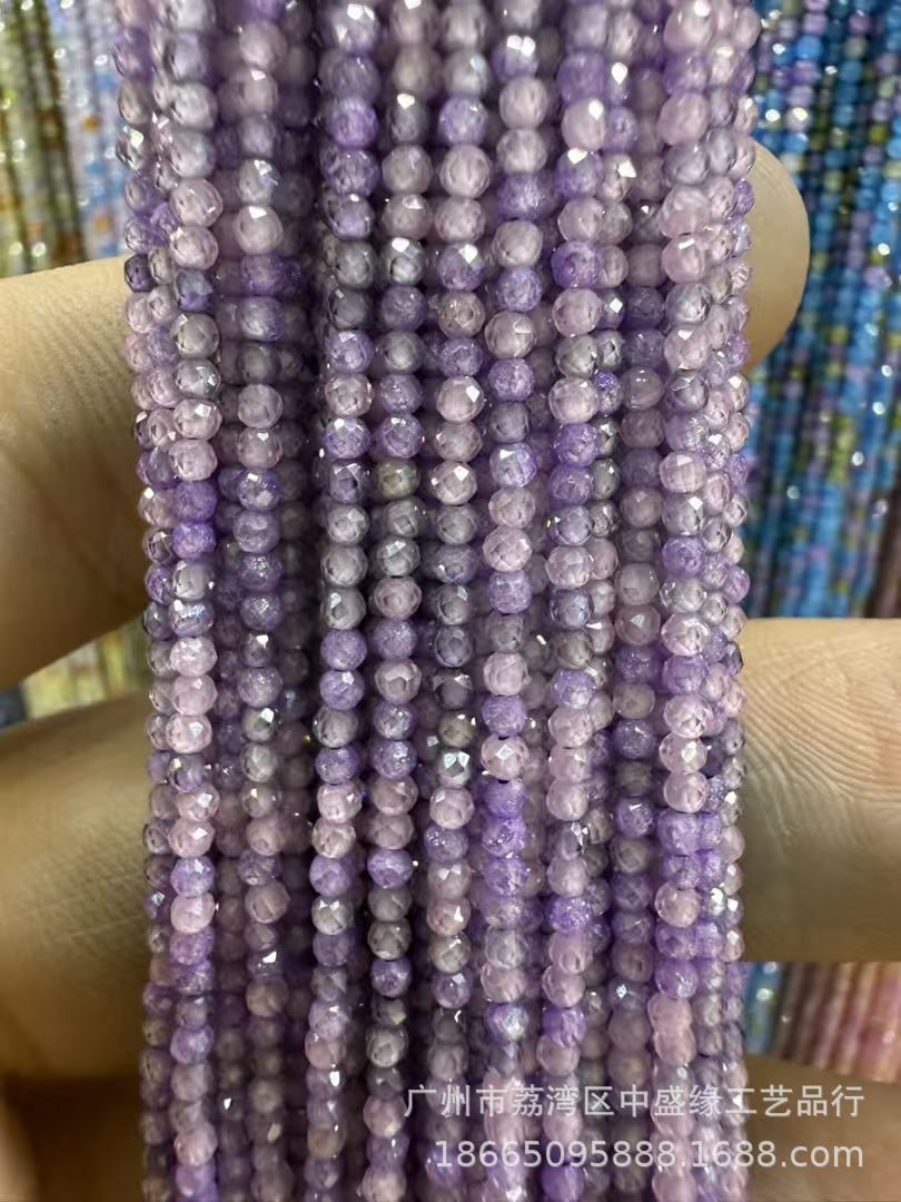 Manufacturer's Direct Sales of 2mm Round Beads, Semi-Finished DIY Loose Beads, Handmade Clothing Spacer Beads, Jewelry Accessories, Source Faceted Zircon