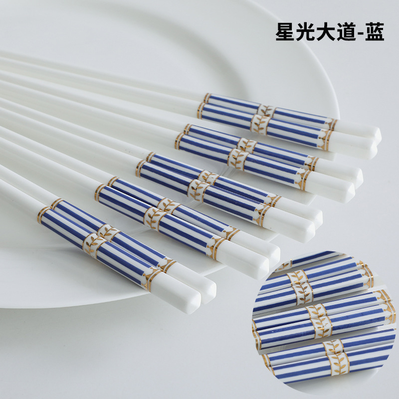 新しいアイデアの陶磁器の箸は滑り止めでカビが生えにくいです。|undefined
