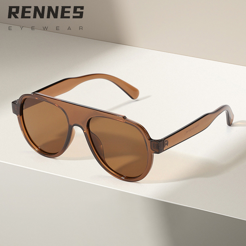 Espejo de sapo de marco grande europeo y americano transfronterizo para hombres y mujeres 2024 nueva tendencia y moda de ciclismo al aire libre gafas de sol anti-ultravioleta