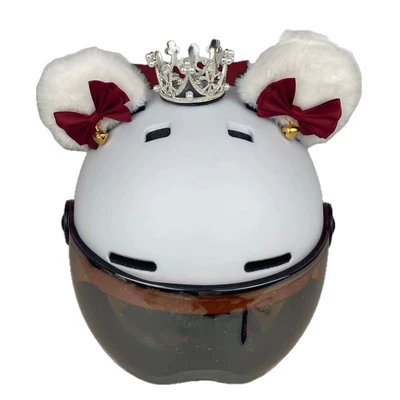 Lolita Cute Helmet Bear: Motosiklet dəbilqələri