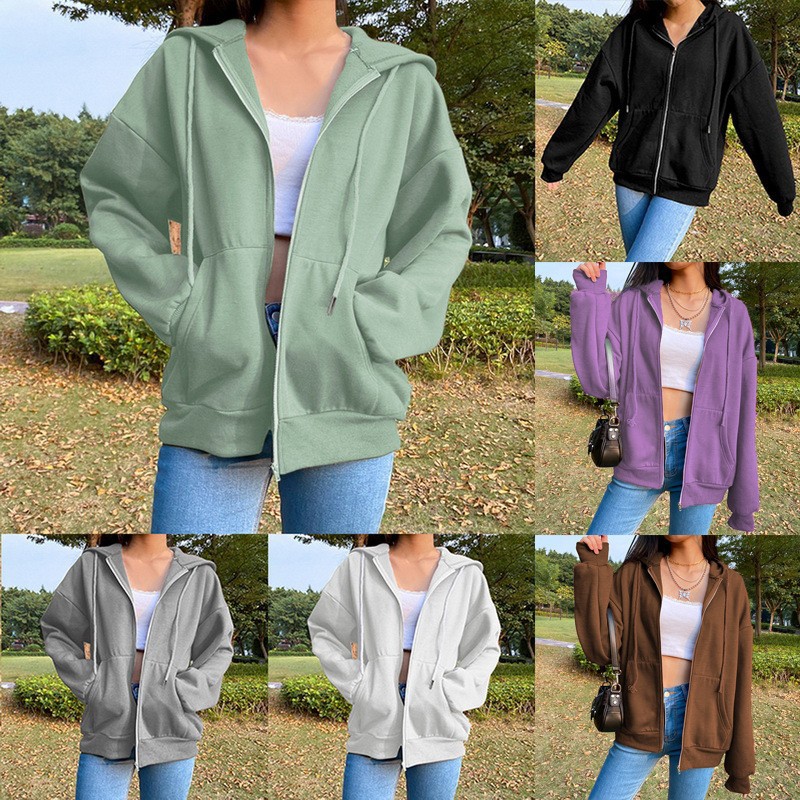 Women's Hoodie Long Sleeve Hoodies & Sweatshirts Classic Style Solid Color display picture 1