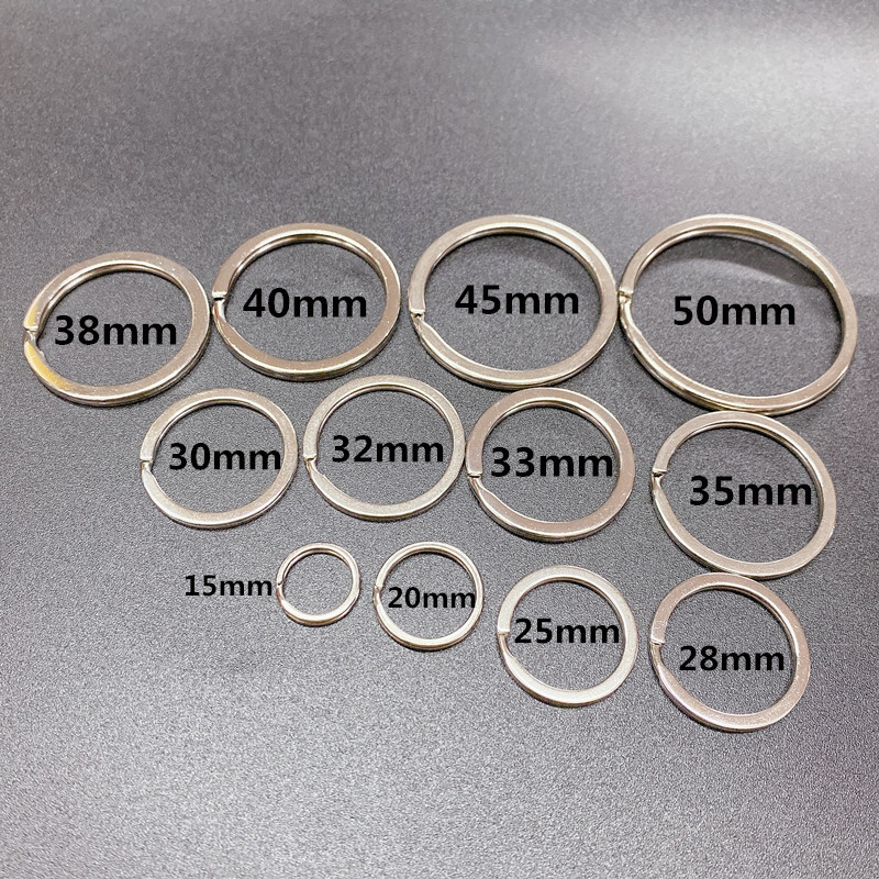 Factory Hot Selling 304 Key Ring Key Ring Metal Flat Ring Keychain Accessories Hanging Ring Various Specifications in stock Factory Hot Selling 304 Key Ring Key Ring Metal Flat Ring Keychain Accessories Hanging Ring Various Specifications in stock