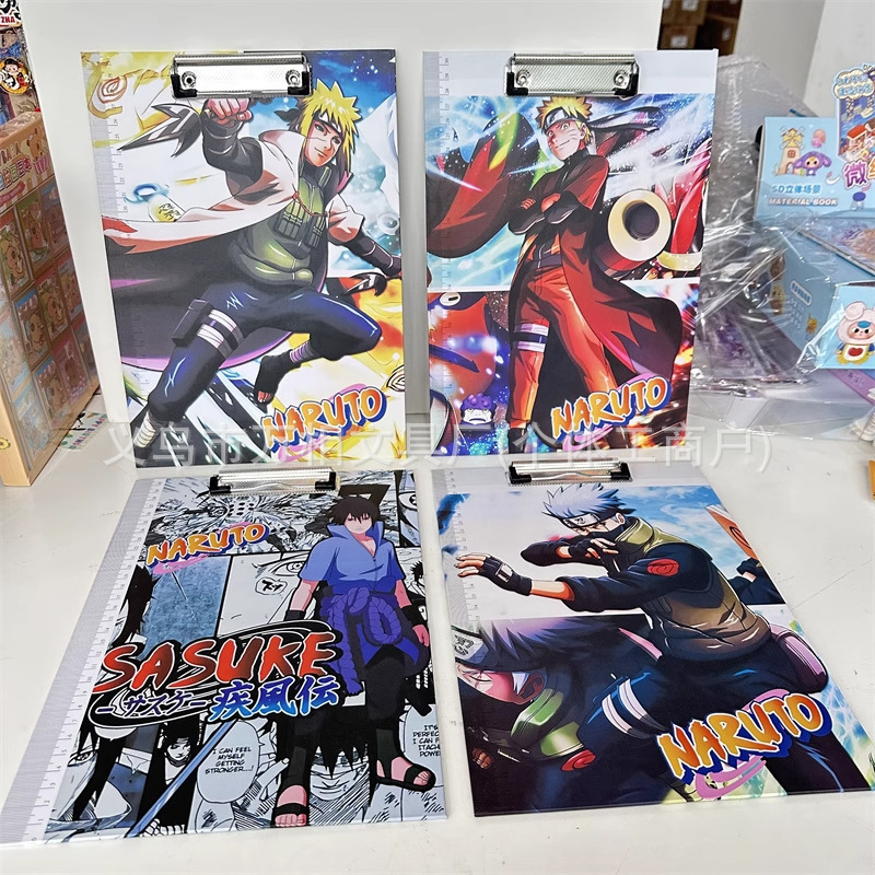 새로운 나루토 A4 다기능 보드 클립 [랜덤 1개]