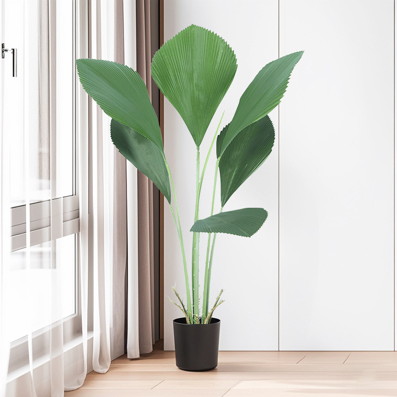 Simulación de plantas verdes Sumatra sala de estar interior piso a techo adorno en macetas hotel centro comercial gran decoración de plantas biónicas image 3