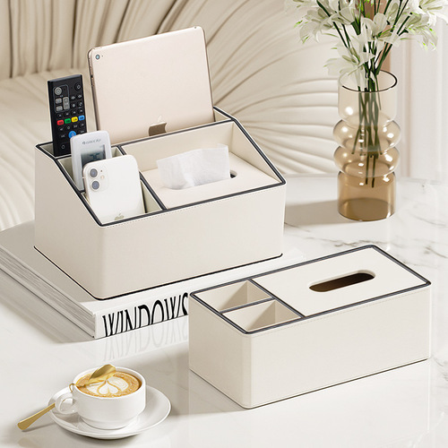 Home Office High-End Minimalist Multi-Function Coffee Table Napkin Holder with Remote Control Creative Tissue Box