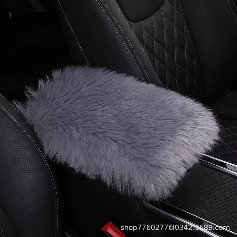 Universal – Armrest box pad Center Console - plush-gray