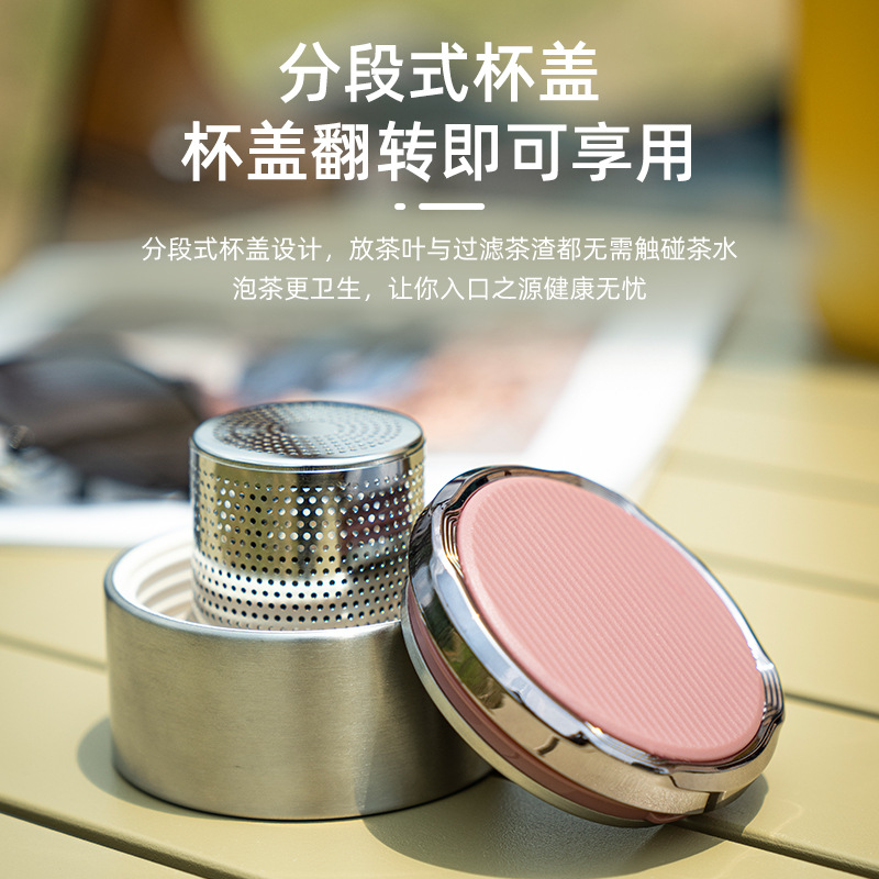 Delebel camping aislado taza de acero inoxidable estudiante gran capacidad mango hervidor té al por mayor separación