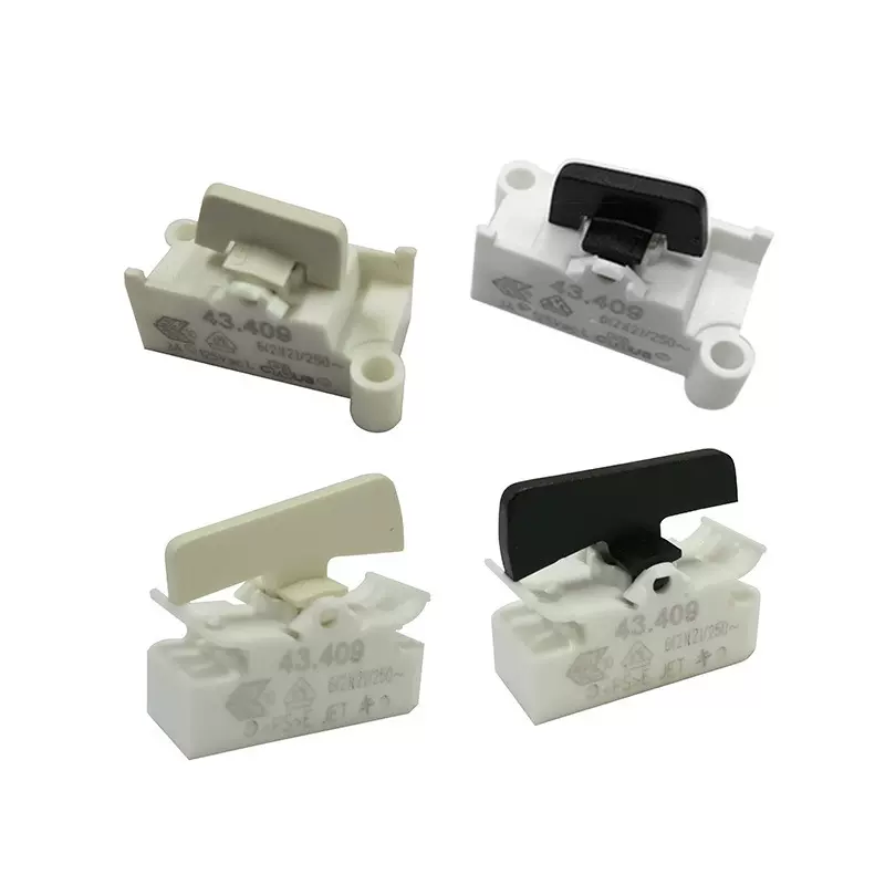 螺丝孔固定43.409白色PSE认证BJB刀形头盖台灯开关 船型灯具开关