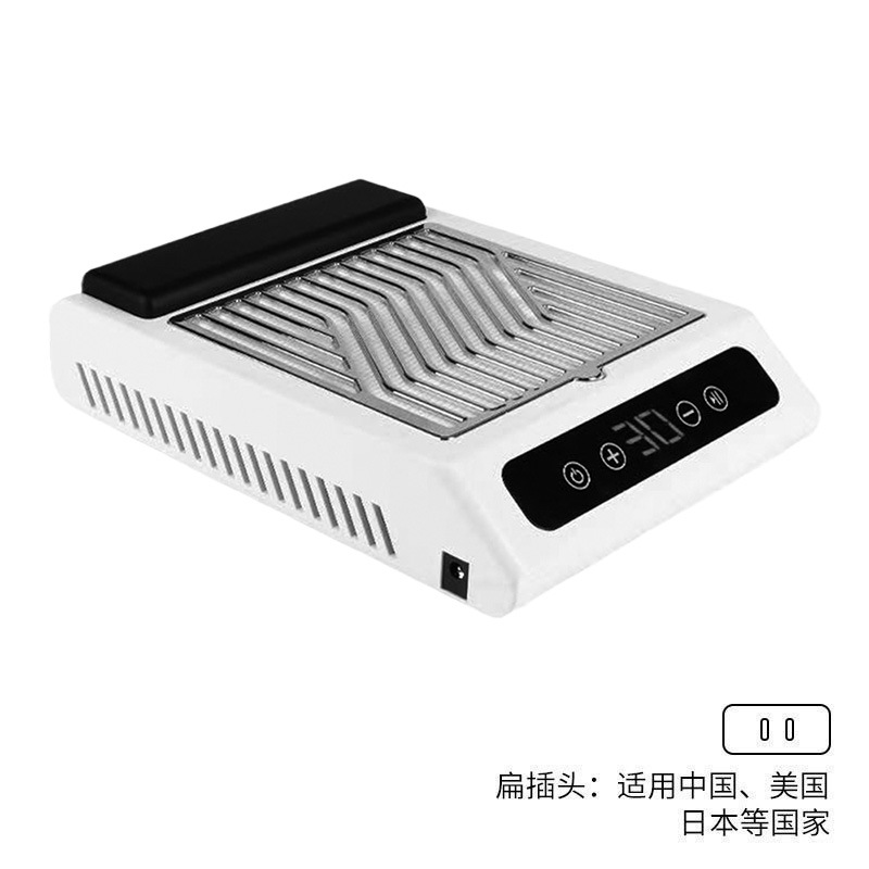 Aspirador de uñas de succión grande transfronterizo 80W aspirador de escritorio de uñas de almacenamiento de energía de carga inalámbrica japonesa de alta potencia