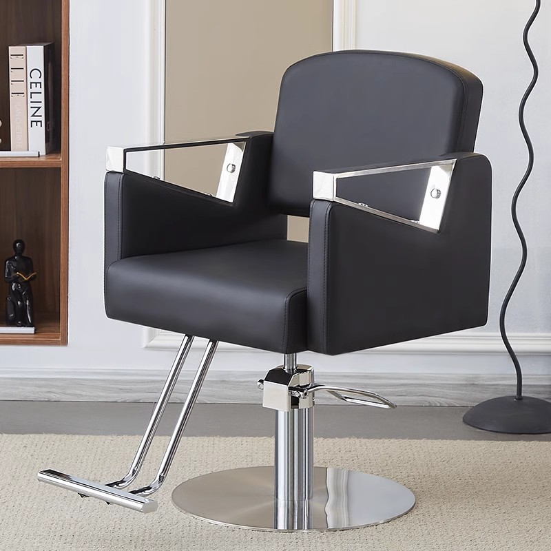Silla de peluquería transfronteriza puede girar fábrica de silla de peluquería directa silla de peluquería silla de peluquería silla de corte de pelo elevación image 10