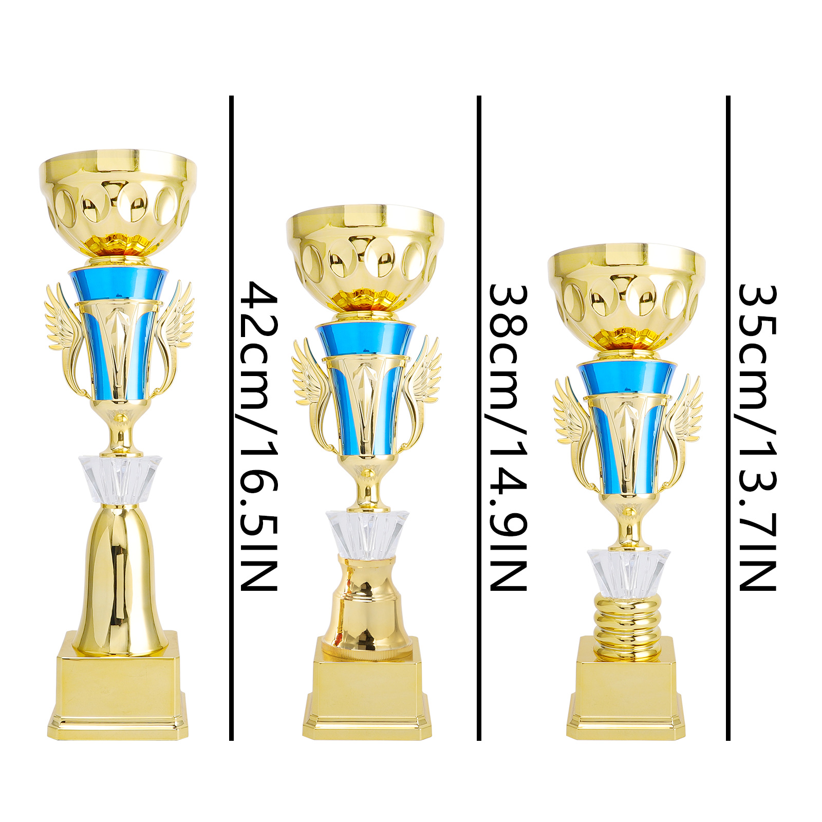 Trofeos personalizados para competiciones de fútbol, artes marciales infantiles, danza y taekwondo; producción y venta al por mayor de pequeños trofeos de plástico para fines conmemorativos.