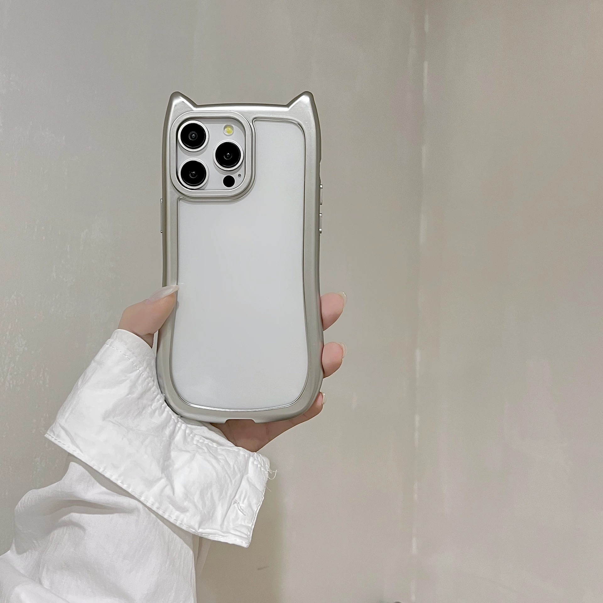 Чехол для телефона совместимый с Apple iPhone 17, серебро, чехол для телефона, 16promax, защита от падения
