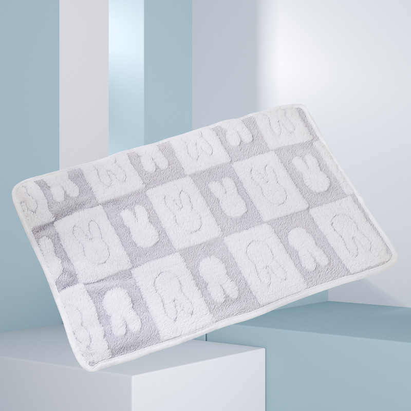 Mantas para mascotas otoño e invierno almohadillas cálidas para perreras de lana de coral manta de doble cara manta súper suave y lavable a máquina manta para perros y gatos de cuatro estaciones