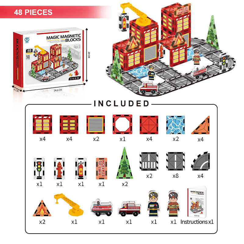 Cross-Border Dige Magnetic Sheet Educational Building Blocks Early Education Creative Theme Series Building Electric Vehicle Children's Enlightenment Toys Cross-Border Dige Magnetic Sheet Educational Building Blocks Early Education Creative Theme Series Building Electric Vehicle Children's Enlightenment Toys