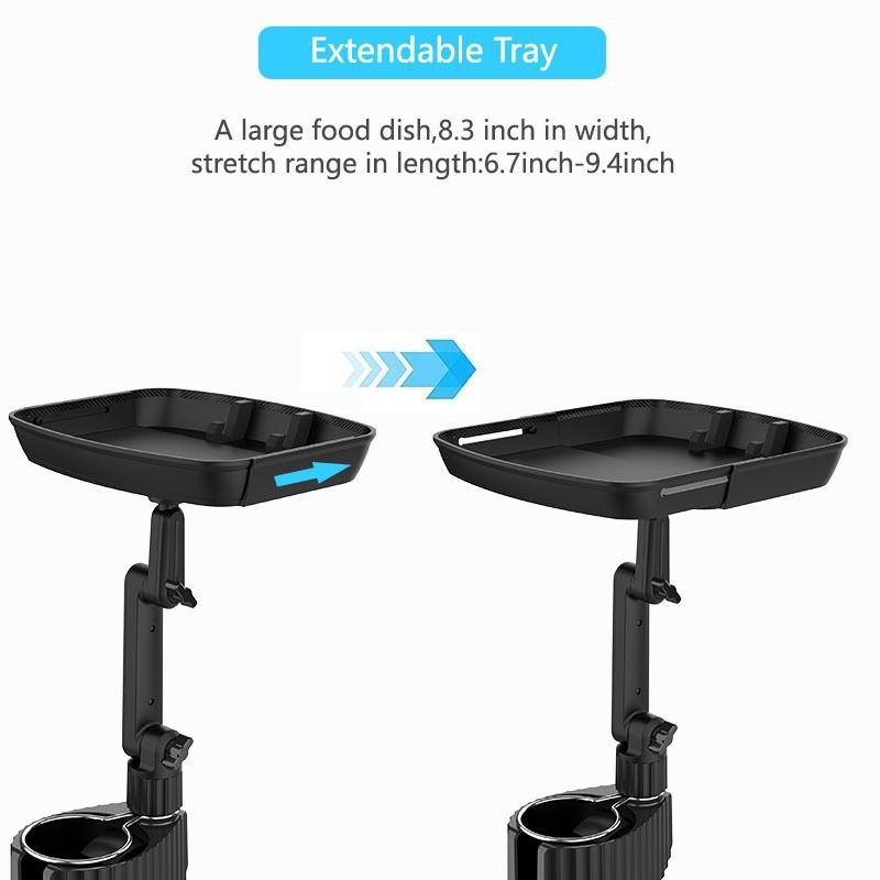 New cross-border car-mounted dining table, beverage and coffee storage rack, small dining table, food storage rack, cup holder