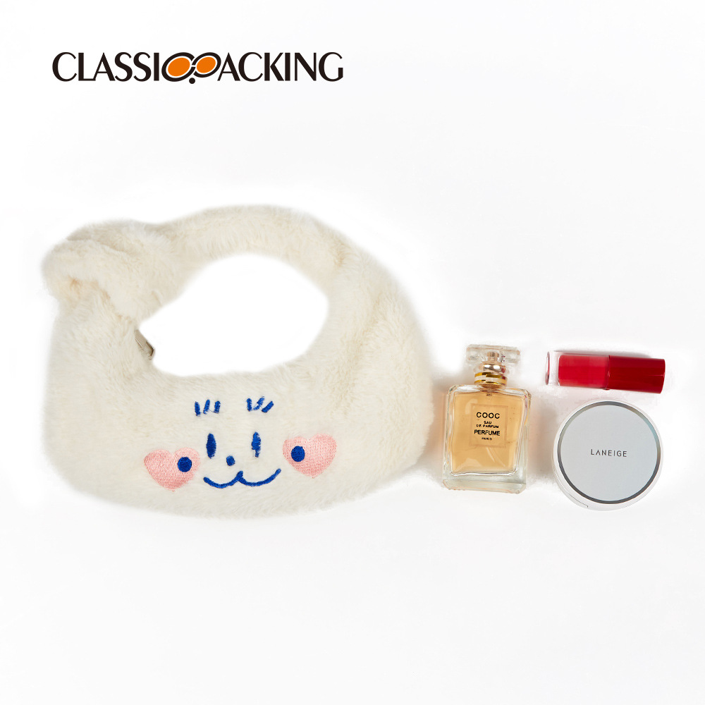 2023 bolsa de felpa de invierno bolso de nicho de diseño original bolso de Navidad Día de Año Nuevo bolsa de regalo de las mujeres logotipo imprimible