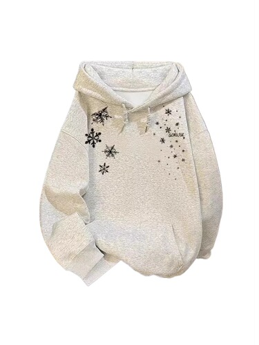 American trend hooded hooded hoodie for men and women spring and autumn high street simple loose top casual all-matching couples 'wear