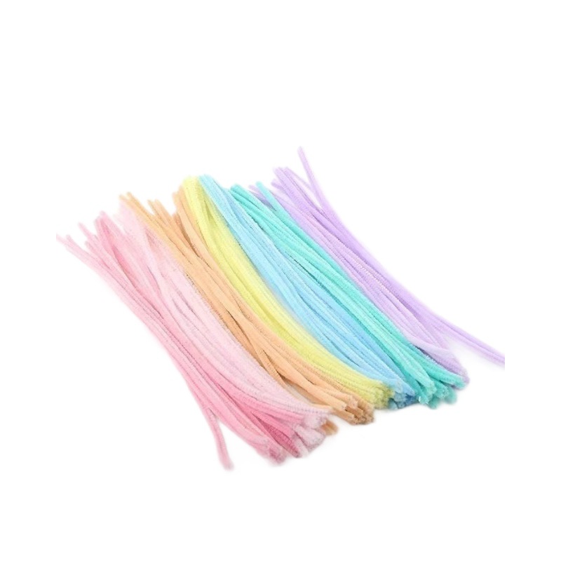 Color macaron barra de torsión criptografada hecha a mano ramo de flores de raíz de pelo DIY juguetes para niños para hacer juguetes de material de arte