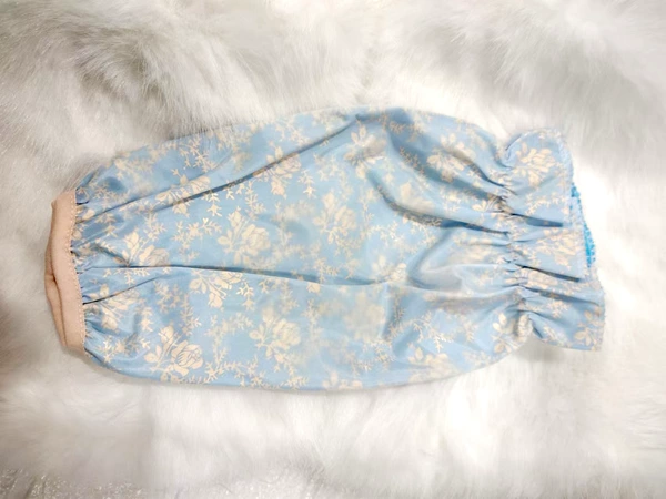 Long gold stamping: 1 pair of blue