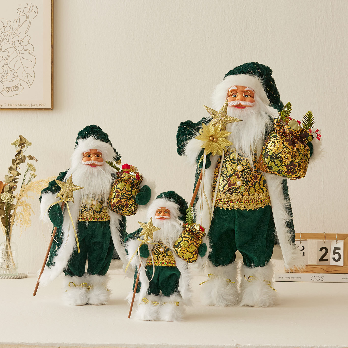 Christmas Decoration Santa Decoration Gift Doll Window Scene Decoration Shopping Mall Decoration Christmas Tree Gifts_voghion.com
