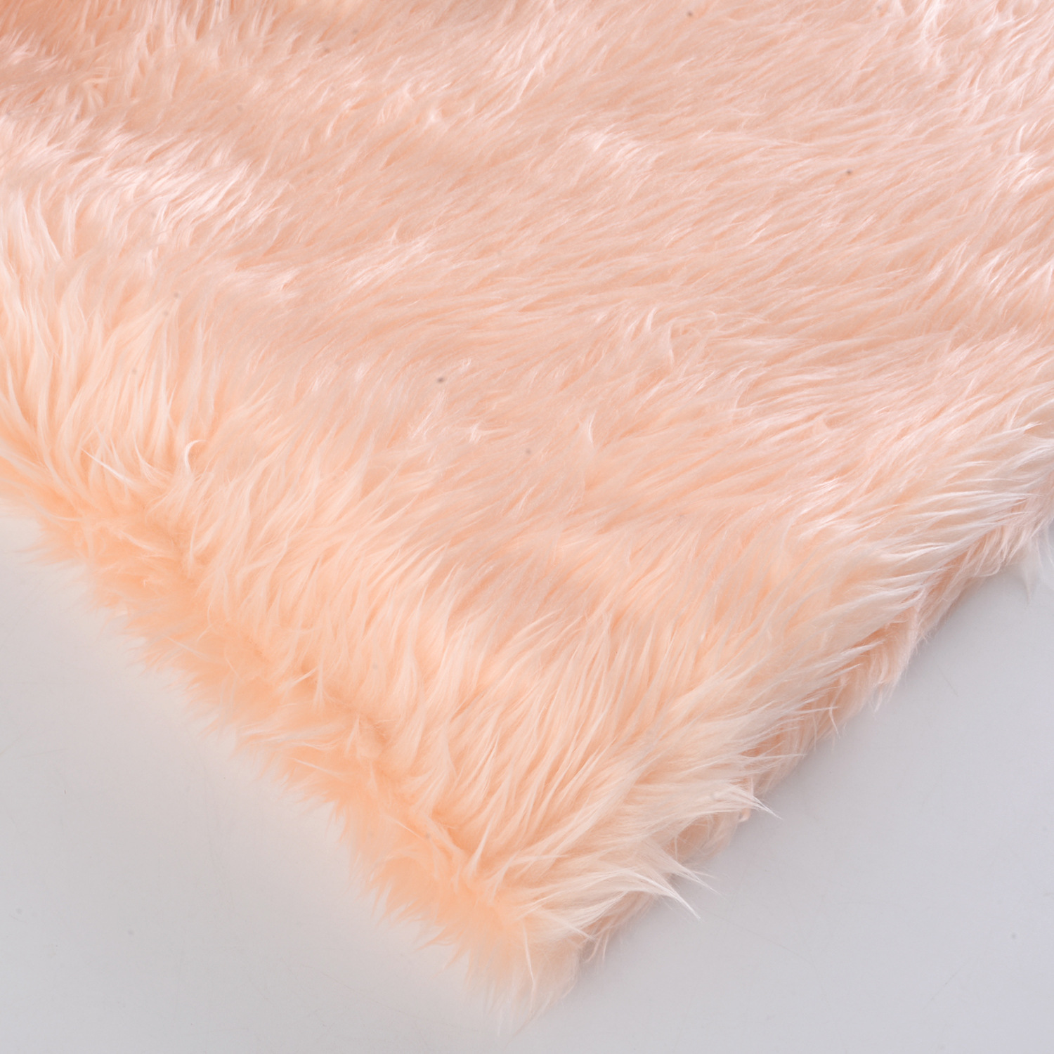 現物の3cm洗水ウサギの毛のローラー93色のおもちゃの服装の家庭用紡績の靴の材料の人造の長い毛の生えた生地の落水した毛