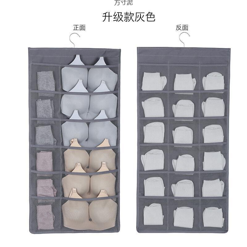 下着収納袋壁掛式ドア後吊り式下着袋吊り式靴下収納袋寮収納掛け袋工場|undefined