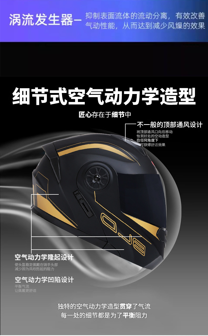 Bld Wholesale Motorcycle Full-Face Helmets, Electric Vehicle Helmets, Dual-Lens Flip-Up Helmets, Riding Half Helmets, Exclusively for Cross-Border Sales