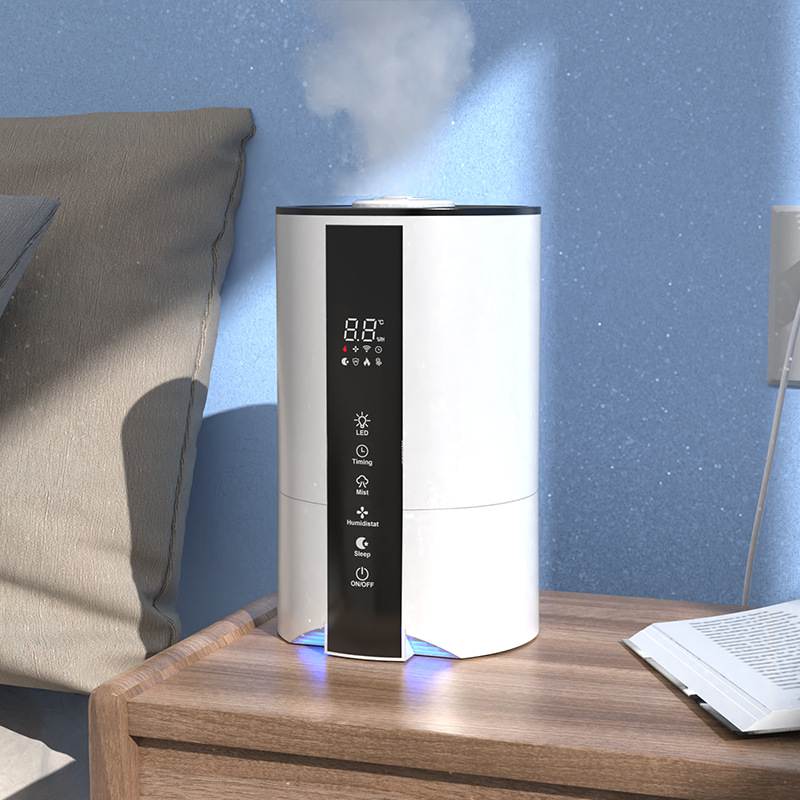 Source Factory Amazon Best-Selling New Dual-Spray Aromatherapy Wifi Negative Ion Ceramic Hot and Cold Mist Remote Control Humidifier